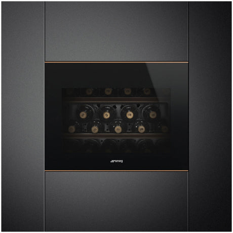 Smeg 45cm 21 Bottles Dolce Stil Novo Compact Wine Cooler Neptune Grey CVI621NR3