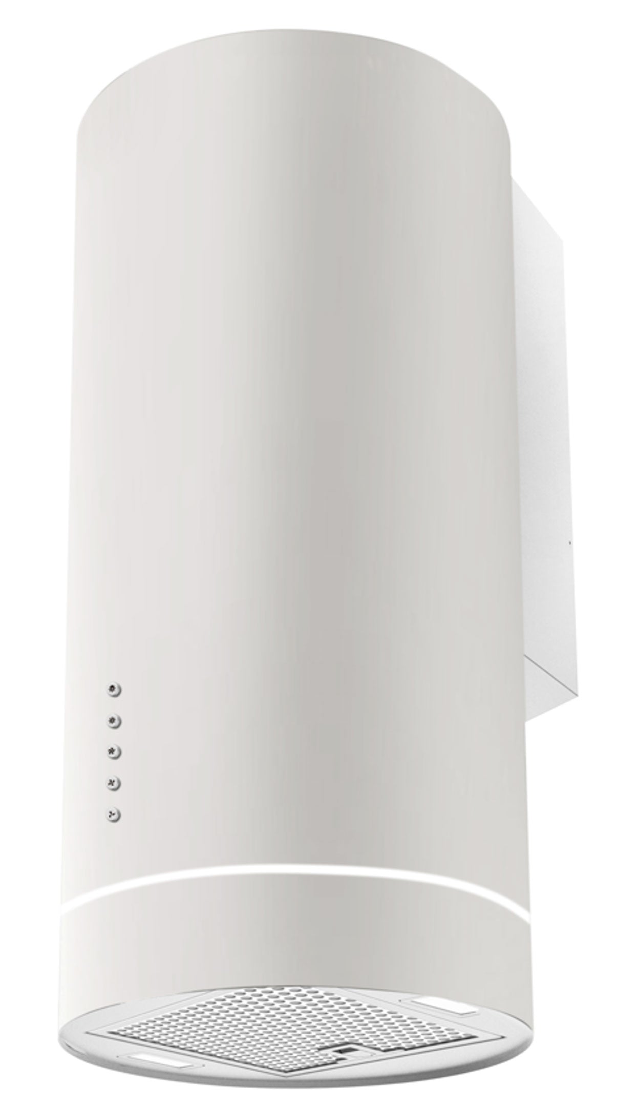 Casa 35cm Cylinder Wall Mount Rangehood White CYLCA35W