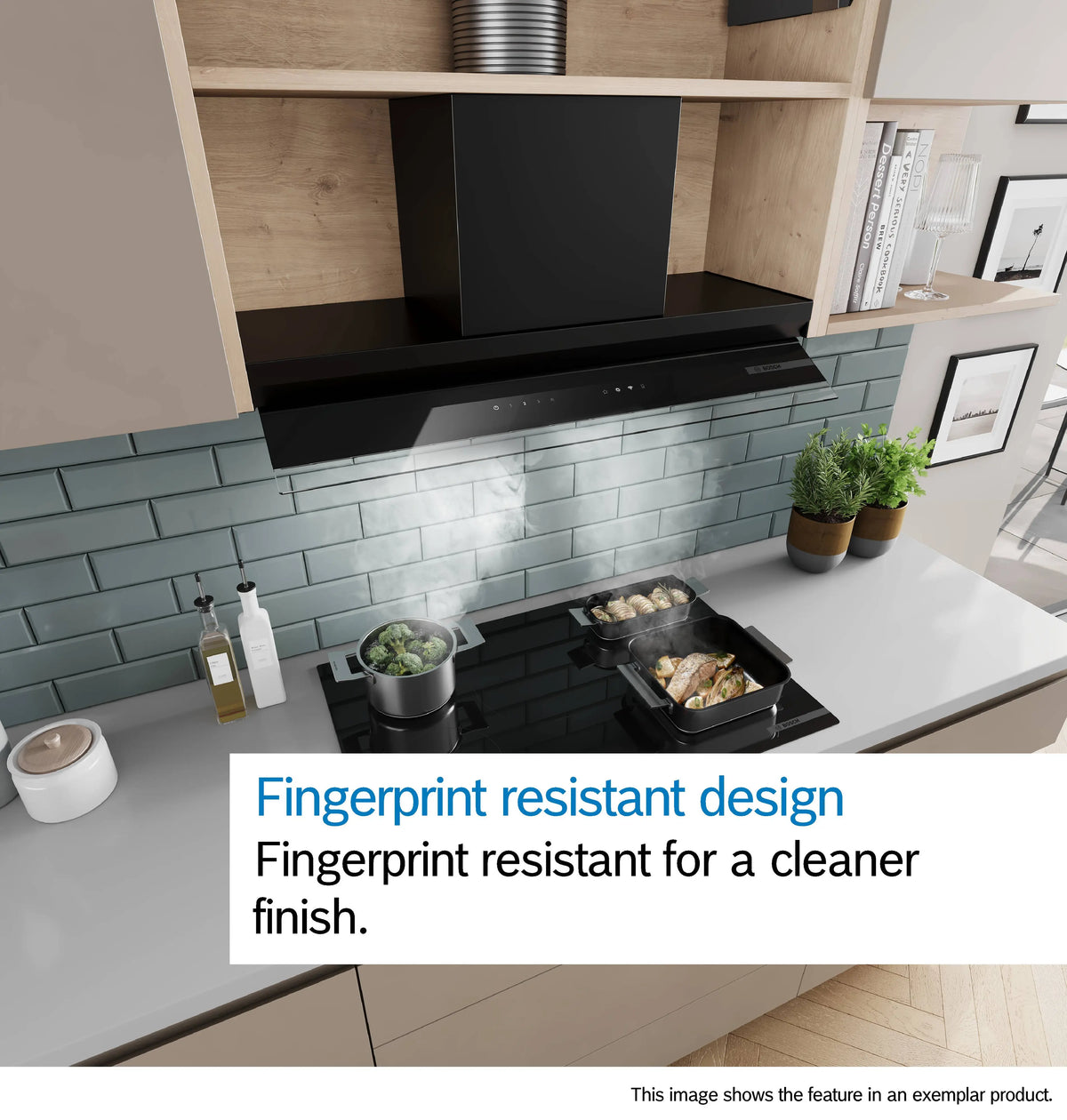Bosch Series 2 90cm Integrated Rangehood Matt Black DBB93BC60A
