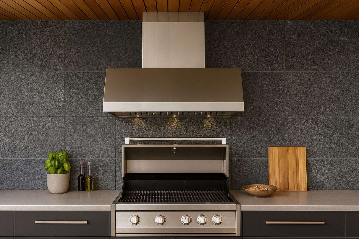 Schweigen 120cm Silent 3000m3/hr TwinMotor S/S BBQ Canopy Rangehood DBH1200SE