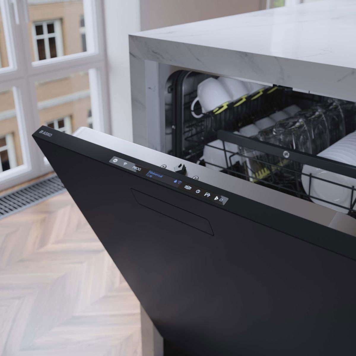 ASKO 82cm Logic Built-In Dishwasher Black Steel DBI565IK.BS.AU