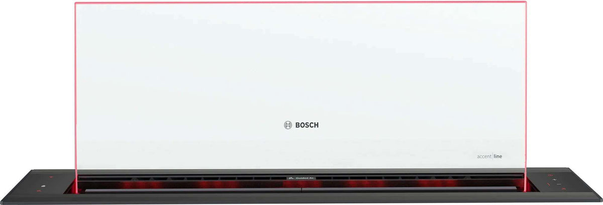 Bosch Series 8 80cm Accentline Downdraft Ventilation Clear Glass Black DDW88MM66