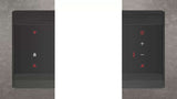 Bosch Series 8 80cm Accentline Downdraft Ventilation Clear Glass Black DDW88MM66