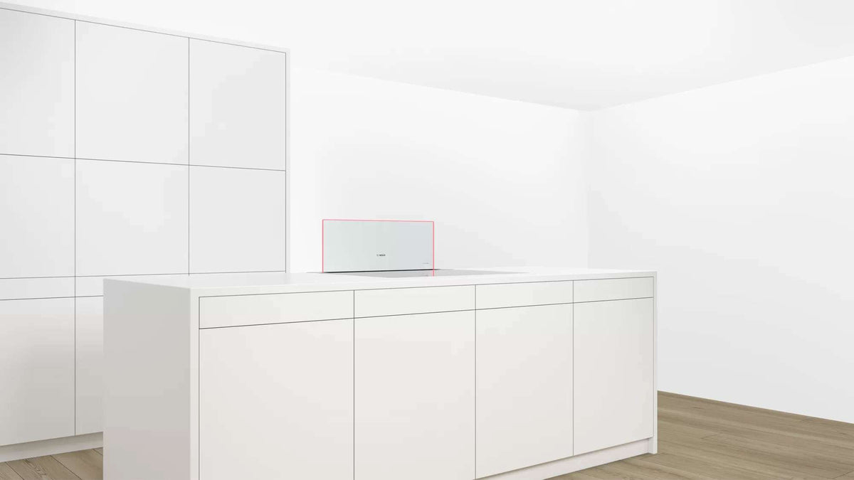 Bosch Series 8 80cm Accentline Downdraft Ventilation Clear Glass Black DDW88MM66