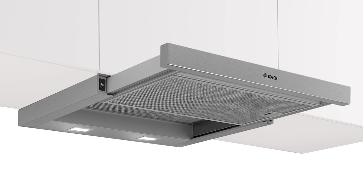 Bosch Series 2 60cm Slideout Rangehood Silver Metallic DFM064W55A