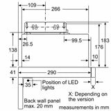 Bosch Series 2 60cm Slideout Rangehood Silver Metallic DFM064W55A
