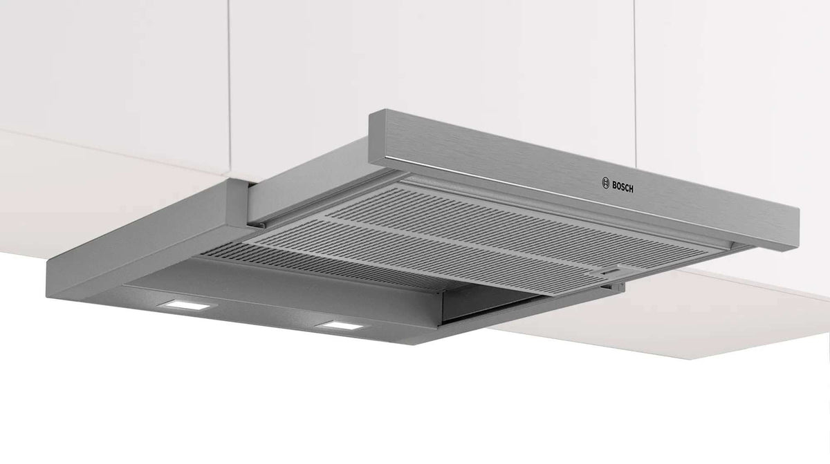 Bosch Series 4 60cm Slideout Rangehood Silver Metallic DFS067A51A