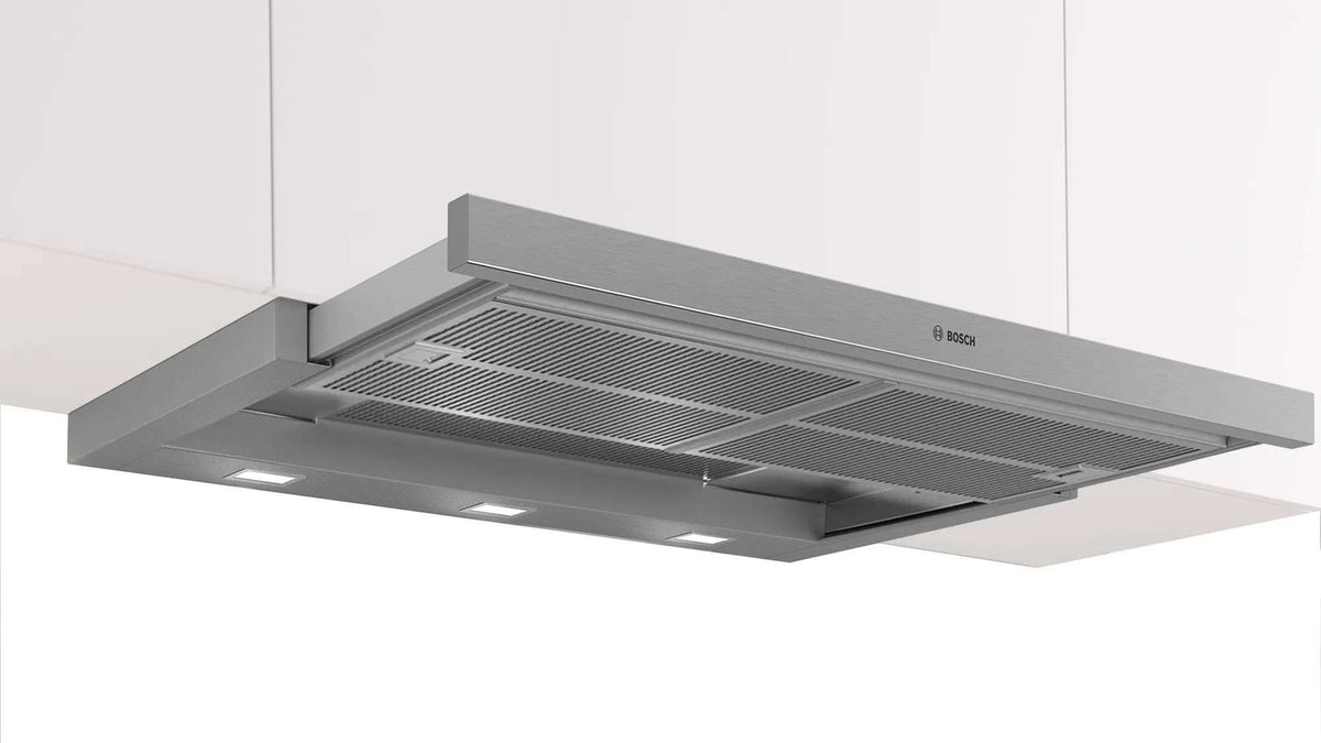 Bosch Series 4 90cm Slideout Rangehood Silver Metallic DFS097A51A