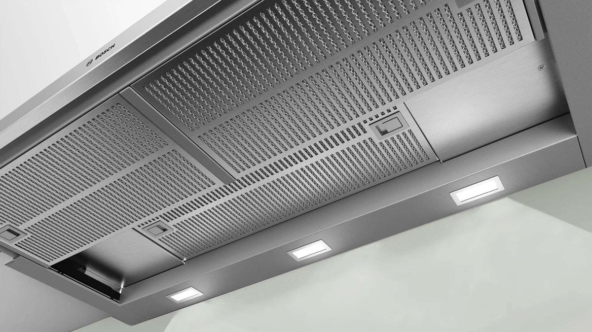 Bosch Series 4 90cm Slideout Rangehood Silver Metallic DFS097A51A