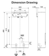 Stiebel Eltron DHE18AU Instantaneous 3 Phase Electric Water System DHE 18 AU