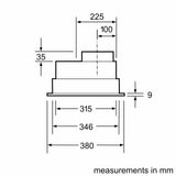 Bosch Series 4 53cm Integrated Rangehood Silver Metallic DHL555BMAU