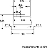 Bosch Series 2 53cm Integrated Rangehood Grey DLN54AA70A