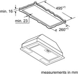Bosch Series 2 53cm Integrated Rangehood Grey DLN54AA70A