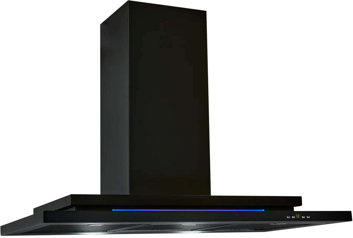 Schweigen 90cm Silent 900m3/hr Black Canopy Rangehood DS3131-R2BST