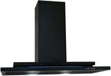Schweigen 90cm Silent 1600m3/hr Black Canopy Rangehood DS3131-R2BSP
