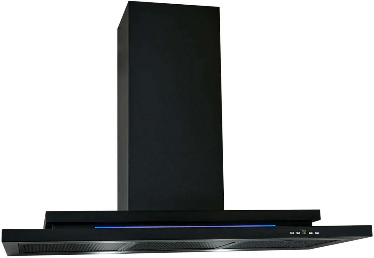 Schweigen 90cm Silent 900m3/hr Black Canopy Rangehood DS3131-R2BST