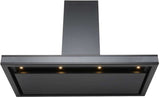Schweigen 90cm Silent 1600m3/hr Black Canopy Rangehood DS3326B-9SP