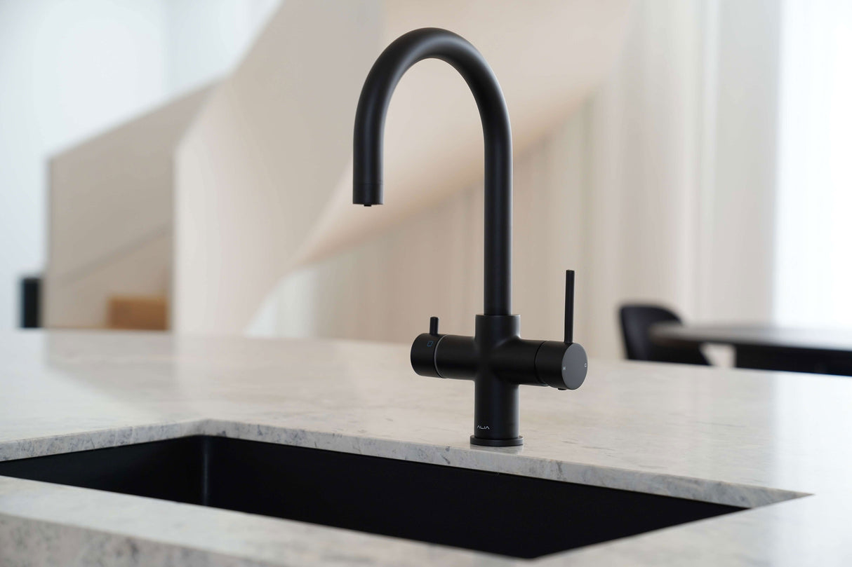 Alia M41 4-in-1 Filtered Boiling/Chilled Dispenser Tap Matte Black AG-CS-R41MB