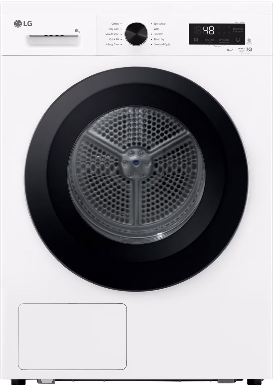 LG 8kg Series 1 Heat Pump Dryer DVH1-08WP | Greater Sydney Only