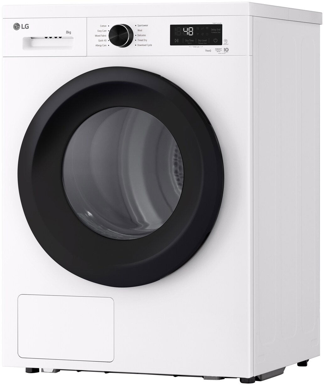 LG 8kg Series 1 Heat Pump Dryer DVH1-08WP | Greater Sydney Only