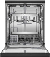 Fisher & Paykel 60cm Freestanding Dishwasher Black Stainless Steel DW60FC1B2