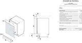 Fisher & Paykel 60cm Fully Integrated Sanitise Dishwasher DW60U4I2