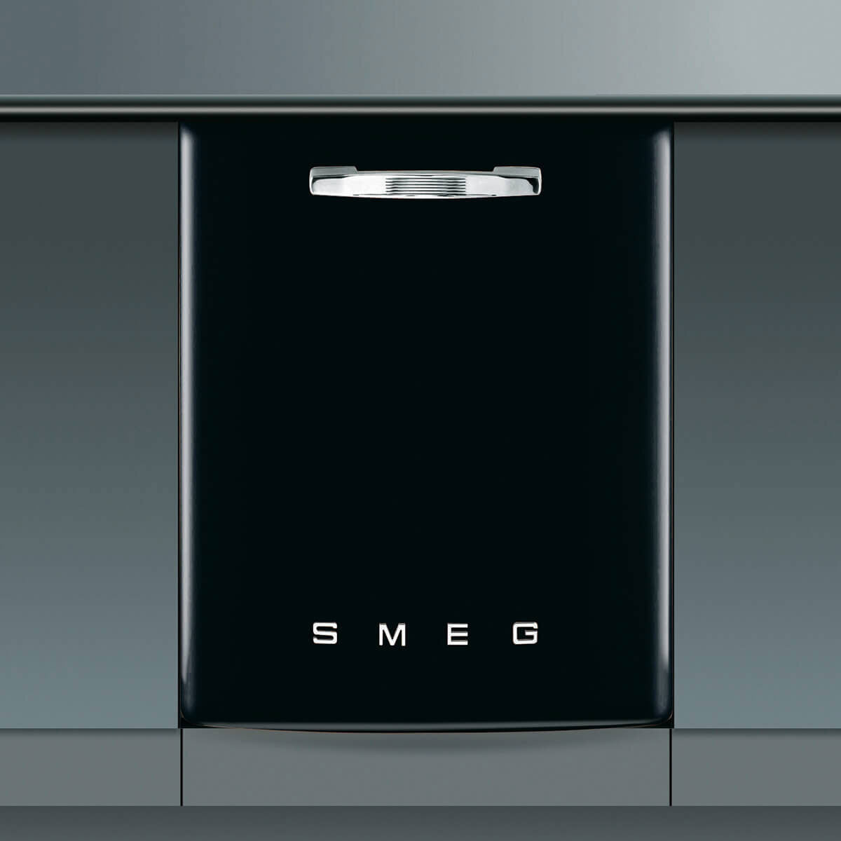 Smeg 60cm Retro Style Built-In Underbench Dishwasher Black DWIFABNE4