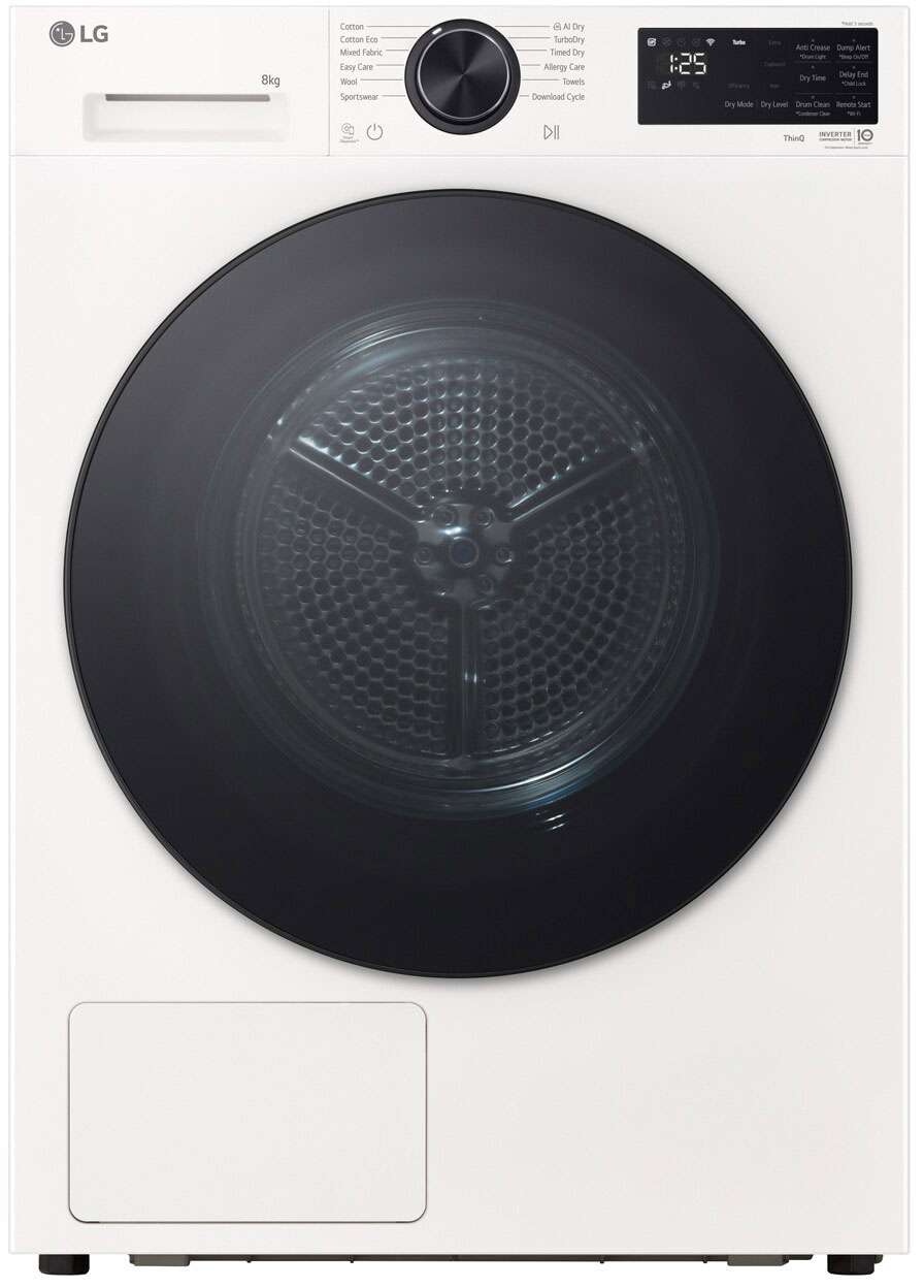 LG 8kg Series 3 Heat Pump Dryer DXH3-08W | Greater Sydney Only