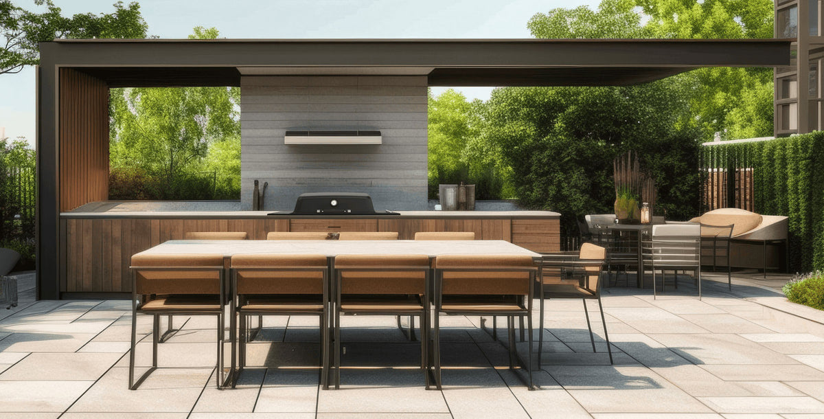 Everdure FURNACE Built-in 3 Burner Gas BBQ Black EB3G1BA