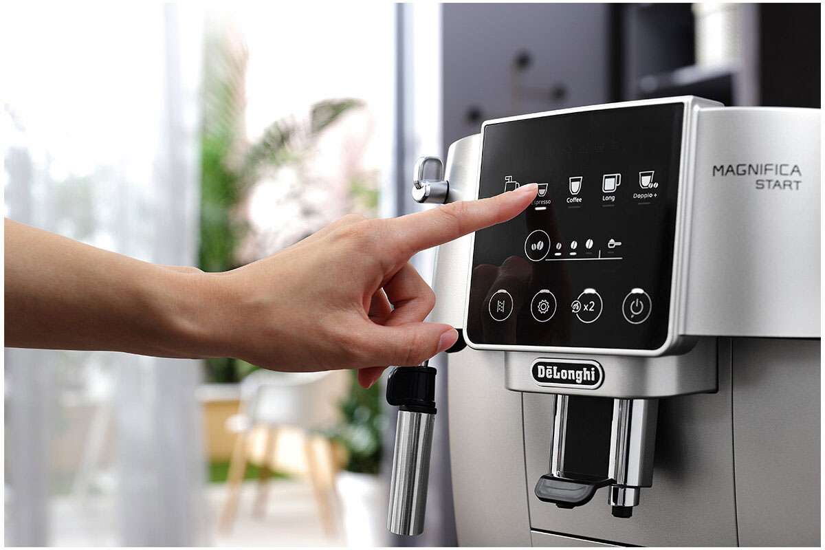 DeLonghi Magnifica Start Fully Automatic Coffee Machine Silver Black ECAM22031SB