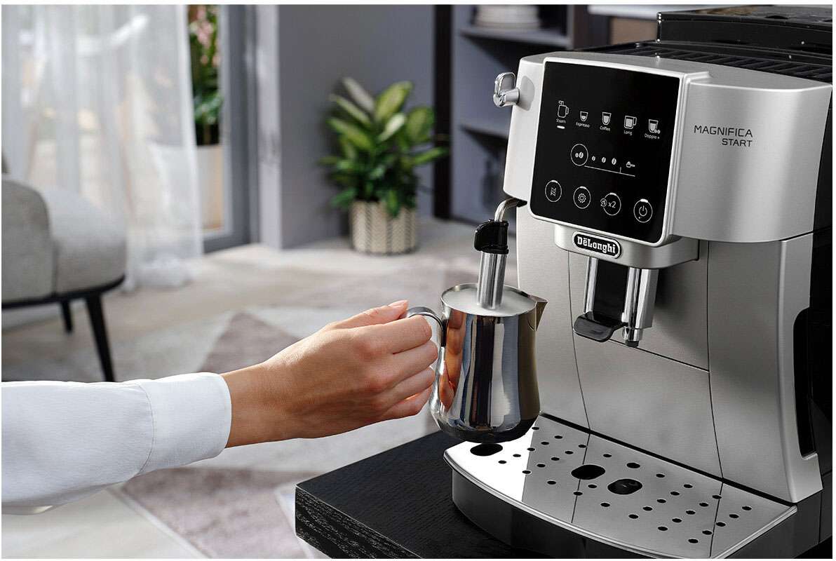 DeLonghi Magnifica Start Fully Automatic Coffee Machine Silver Black ECAM22031SB