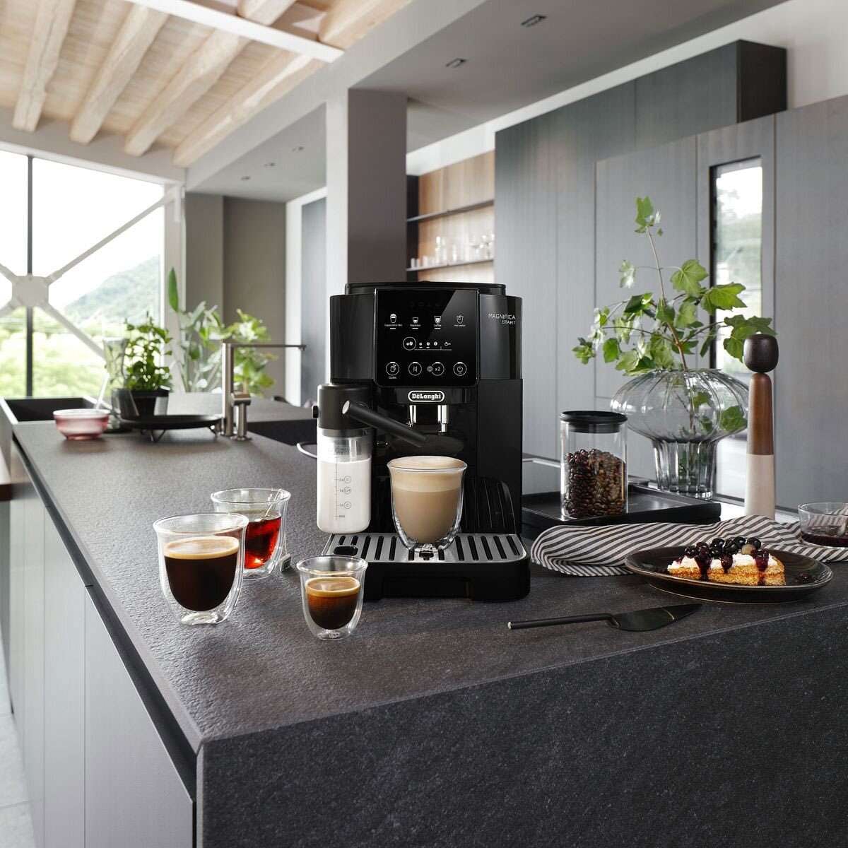 DeLonghi Magnifica Start with Milk Fully Automatic Coffee Machine ECAM22063B
