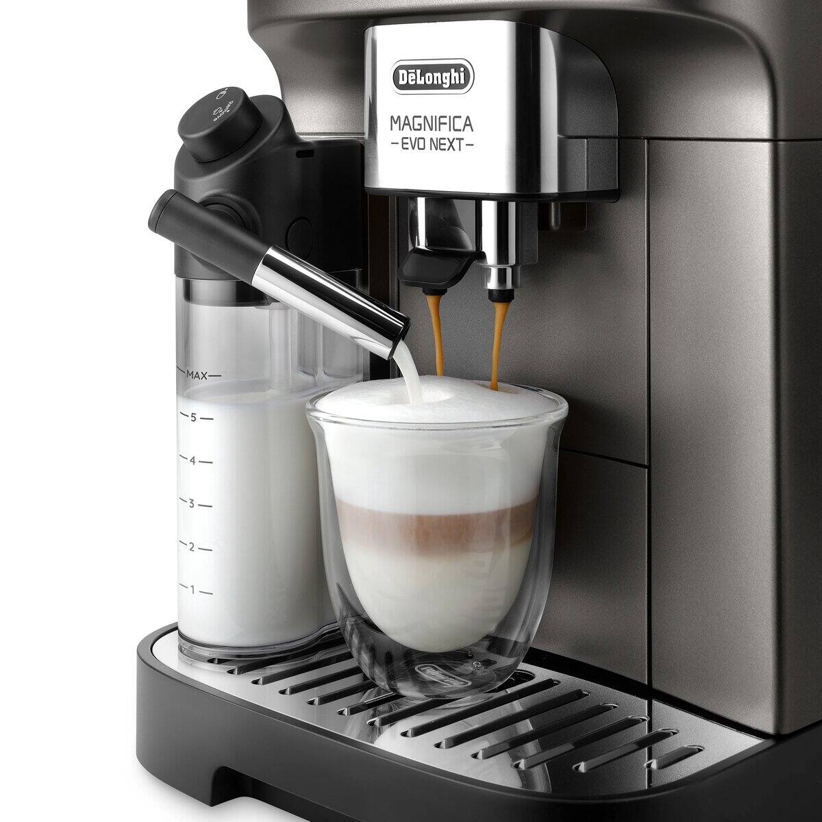 DeLonghi Magnifica Evo Next Fully Automatic Coffee Machine Titanium Black ECAM31080TB