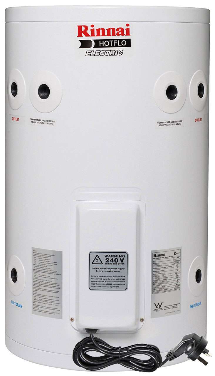 Rinnai HotFlo 50L 2.4kW Electric Hot Water Storage Tank With Plug EHF50S24P