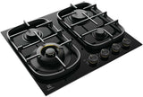 Electrolux 60cm Black Ceramic Glass Gas Cooktop EHG645BE