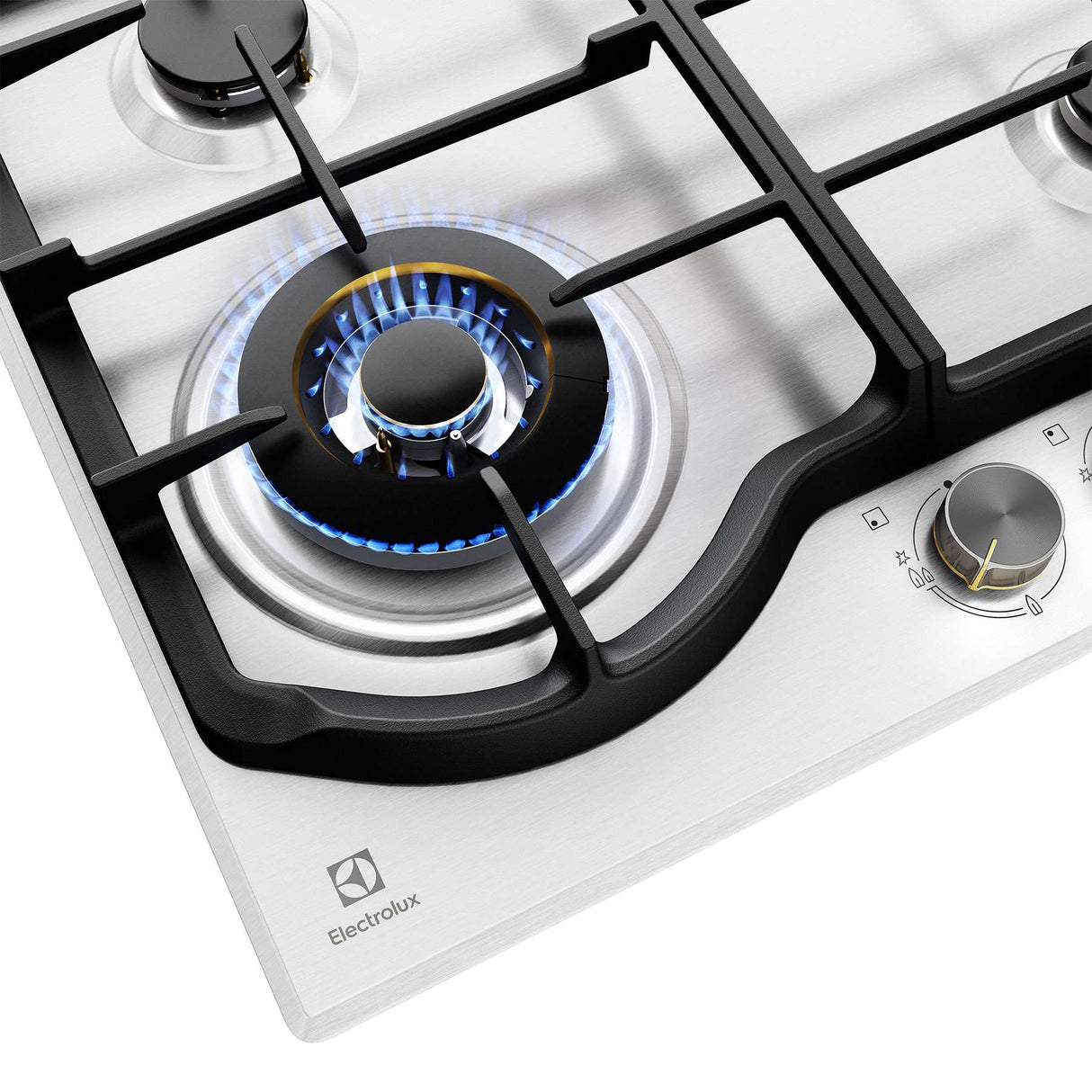 Electrolux 60cm Stainless Steel Gas Cooktop EHG645SE