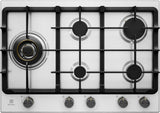 Electrolux 75cm 5 Zone Stainless Steel Gas Cooktop EHG755SE
