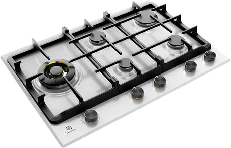 Electrolux 75cm 5 Zone Stainless Steel Gas Cooktop EHG755SE