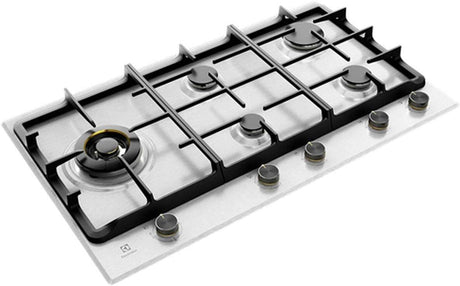 Electrolux 90cm Stainless Steel Gas Cooktop EHG955SE