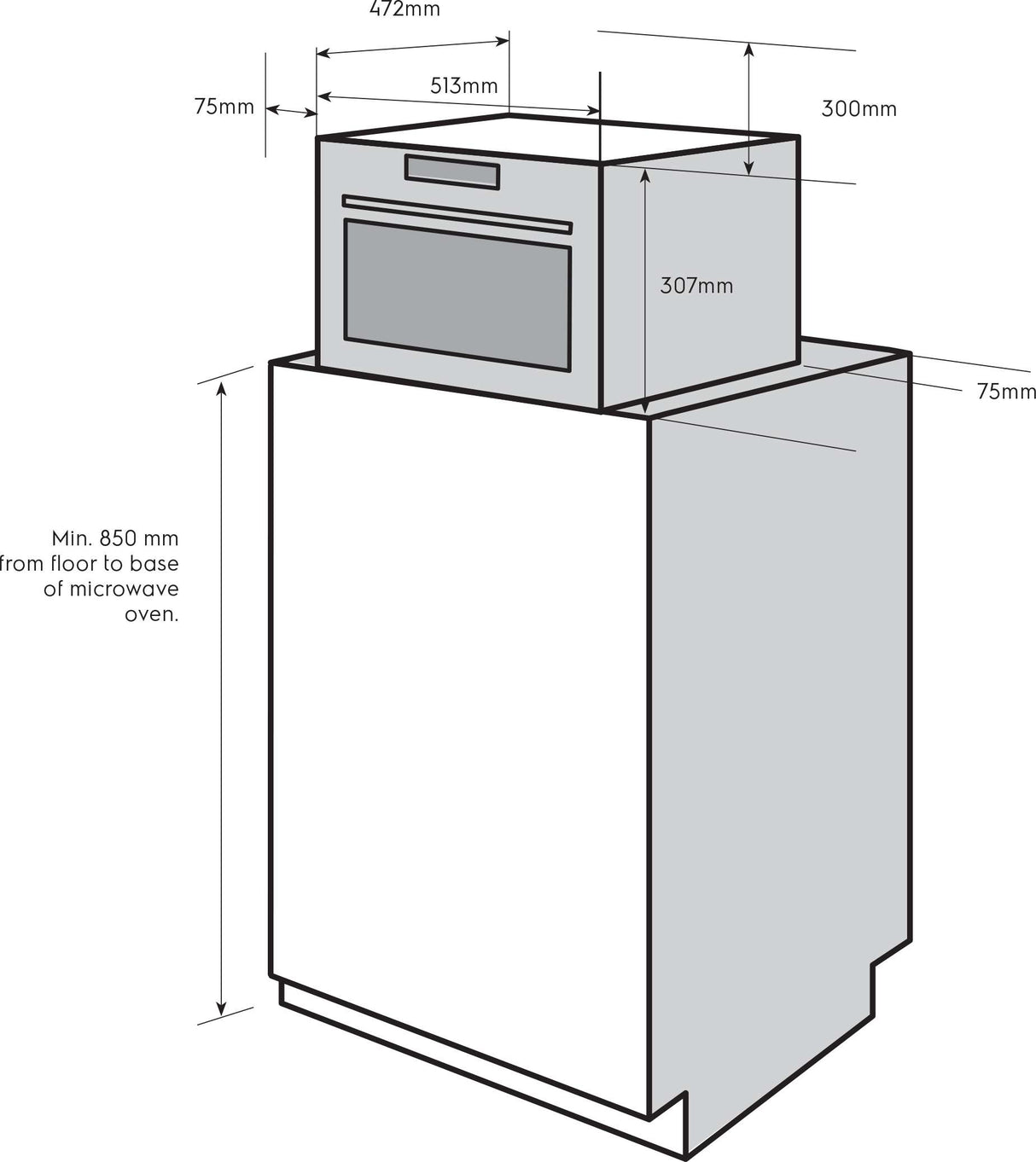 Electrolux 25L 900W Compact Combination Microwave Oven EMF2529DSD