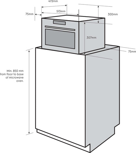 Electrolux 25L 900W Compact Combination Microwave Oven EMF2529DSD