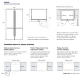 Electrolux 562L French Quad Door Refrigerator EQE5607BA | Greater Sydney Only