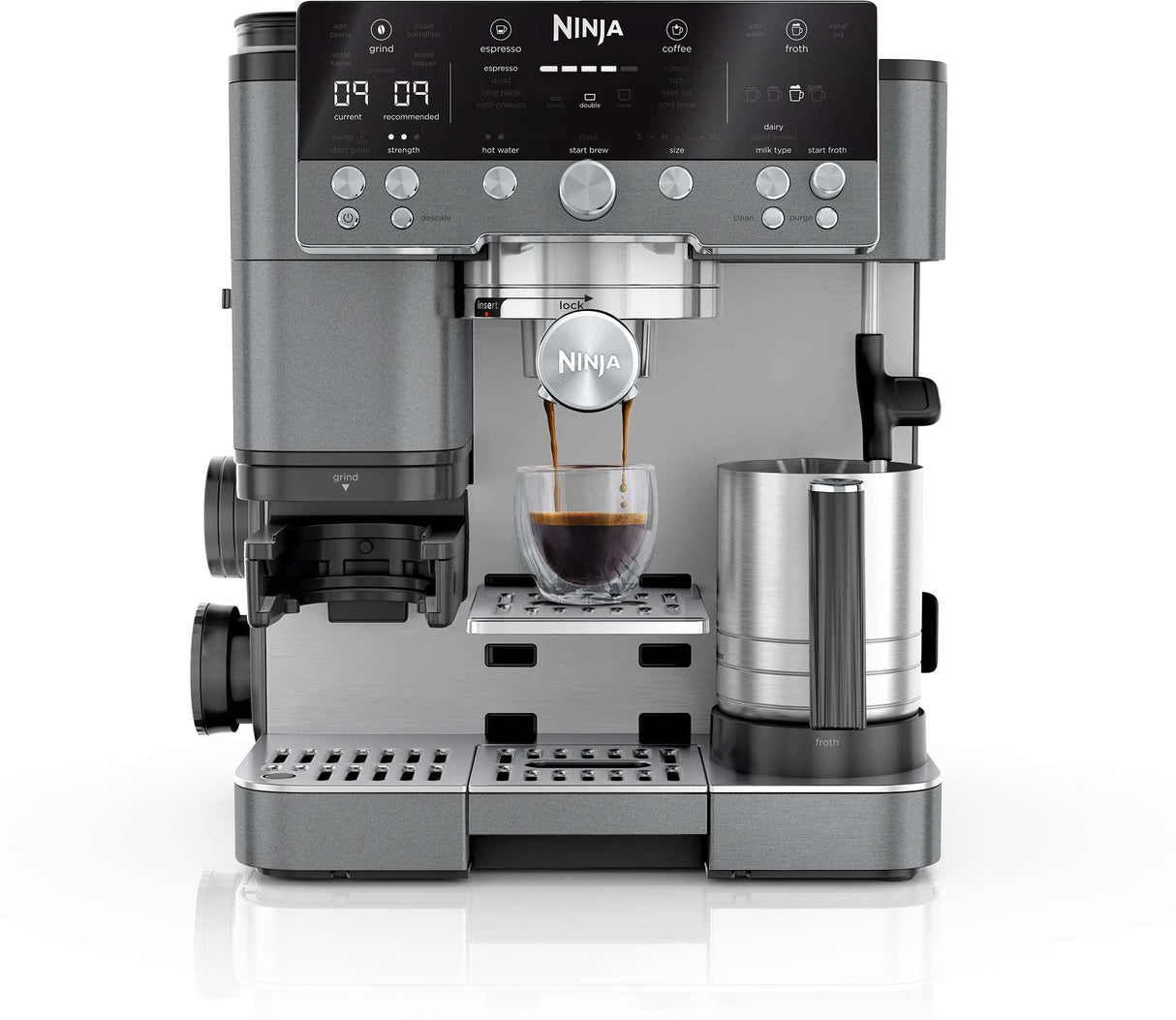 Ninja Luxe Cafe Premier Espresso Machine Gunmetal ES601GM