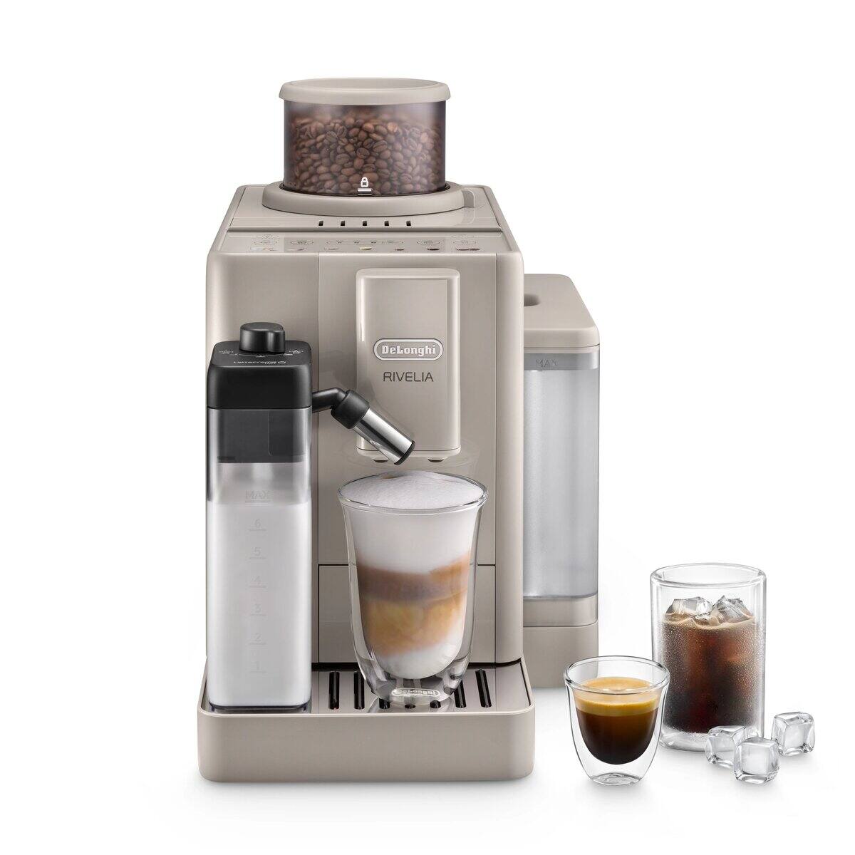 DeLonghi Rivelia Start Fully Automatic Coffee Machine Sand Beige EXAM42056BG