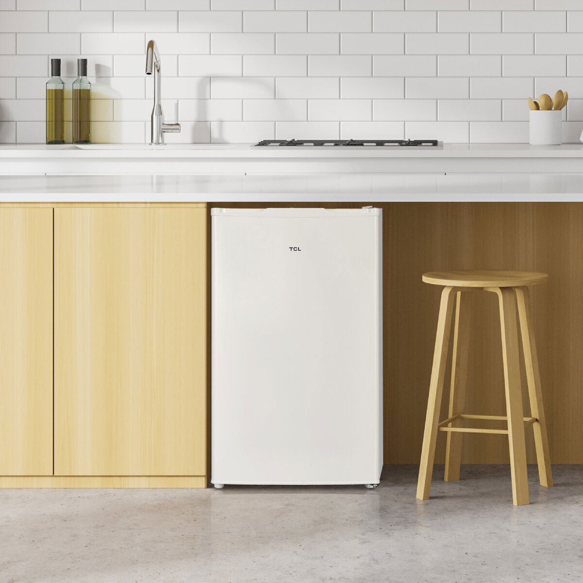 TCL 121L White Bar Fridge F122SDW | Greater Sydney Only