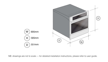 Fulgor 90cm Built-in Electric Oven Black F900STCPBV