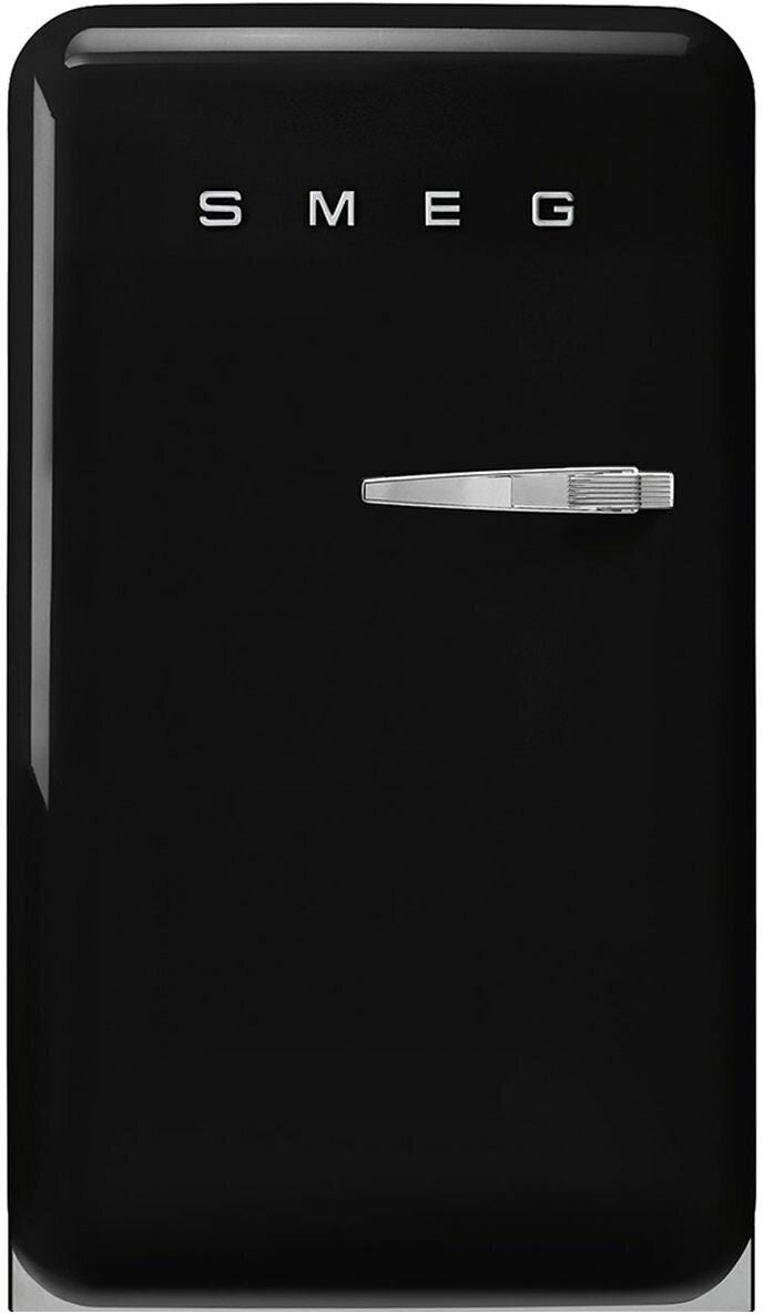 Smeg 135L FAB 50's Retro Style Bar Refrigerator Black FAB10HLBL5AU