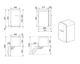 Smeg 135L 50's Retro Refrigerator White FAB10HLWH6 | Greater Sydney Only