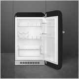Smeg 135L FAB 50's Retro Style Bar Refrigerator Black FAB10HRBL5AU