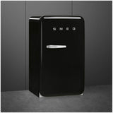 Smeg 135L FAB 50's Retro Style Bar Refrigerator Black FAB10HRBL5AU